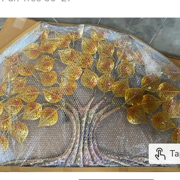 Golden tree wall decor - Picture 3 of 4